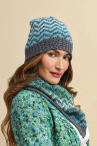 Free Knitting Pattern for Ziggy Hat and Cowl - Reimagined