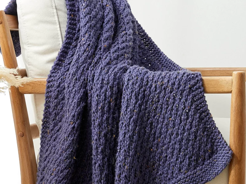 Ripples Knit Throw – Free Knitting Pattern