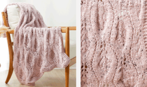 Large Lace Throw – Free Knit Pattern