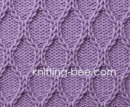 Slipped Hourglass Stitch Free Knitting Pattern