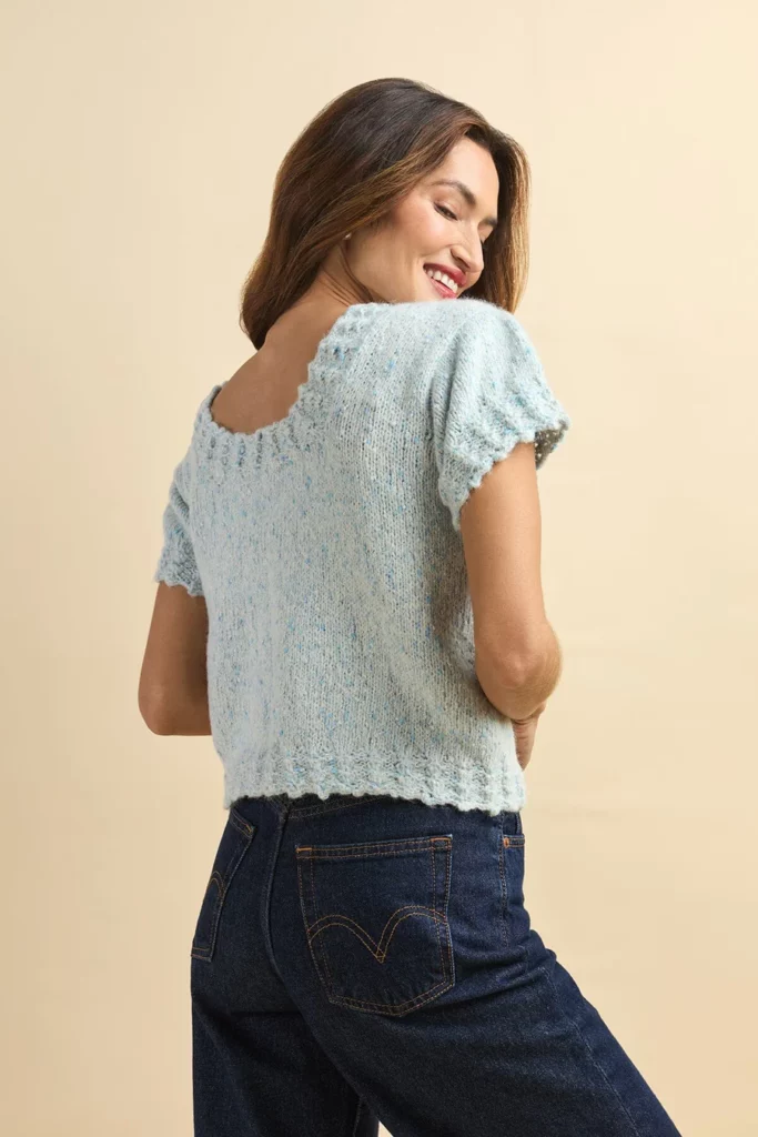 free knitting patterns for lightweight summer tops.