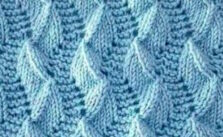 Diagonal Eyelet Free Lace Knitting Stitch