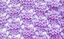 Scarab Beetle Free Lace Knitting Stitch