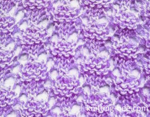 Scarab Beetle Free Lace Knitting Stitch