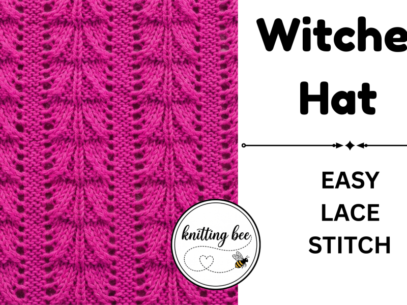 Witches Hats Free Lace Knitting Stitch Easy