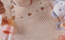 Free Baby Knitting Pattern – Lightweight Cotton Top with Embroidered Flowers