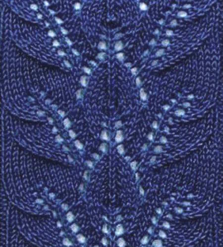 lace leaf knitting stitch free