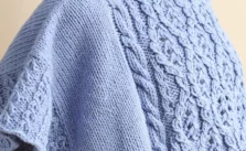 Catawba River Poncho Knitting Pattern – Cozy Textured Cable Poncho in Deluxe Bulky Superwash