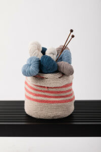 Free Knitting Pattern for a Beginner Basket