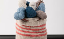 Free Knitting Pattern for a Beginner Basket