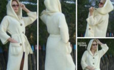 Simple Garter Stitch Coat with Hood and Pockets