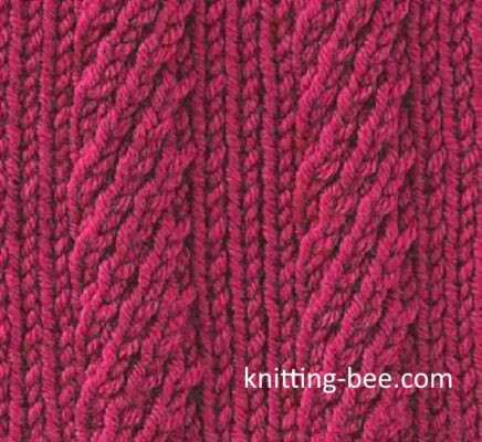 Corded Rib Stitch Free Pattern - Knitting Bee