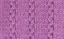 Free Small Lace Zigzag Knitting Stitch
