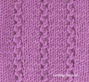 Free Small Lace Zigzag Knitting Stitch