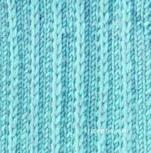 Slip Stitch Rib Free Knitting Pattern