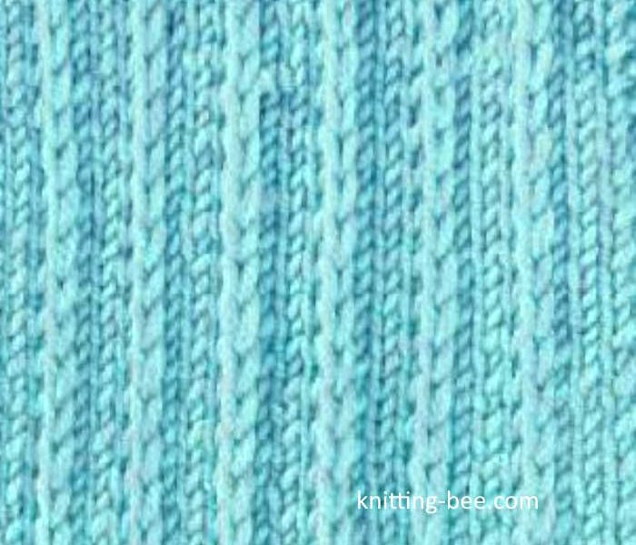 Slip Stitch Rib Free Knitting Pattern