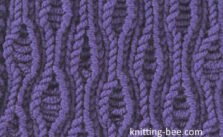 Wavy Rib Stitch Free Knitting Pattern