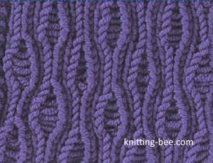 Wavy Rib Stitch Free Knitting Pattern