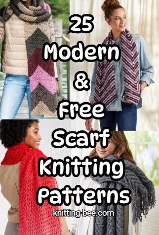 25 Modern & Free Scarf Knitting Patterns