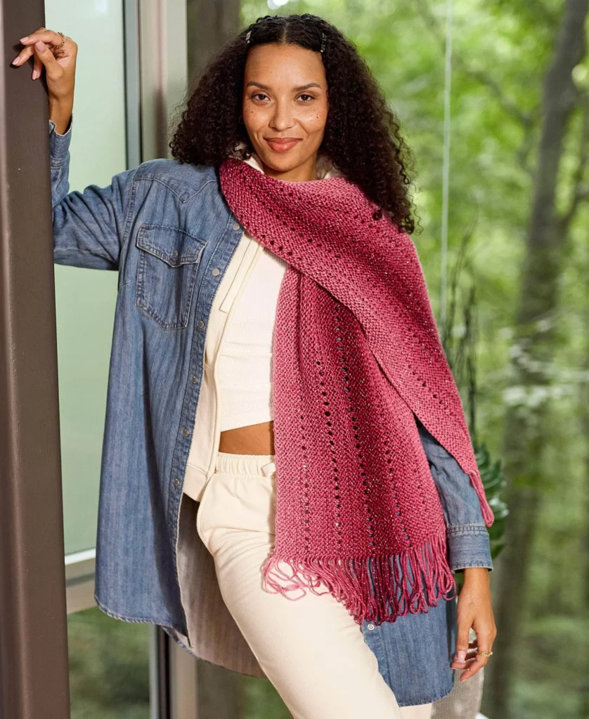 25 Modern & Free Scarf Knitting Patterns for 2025 eyelet