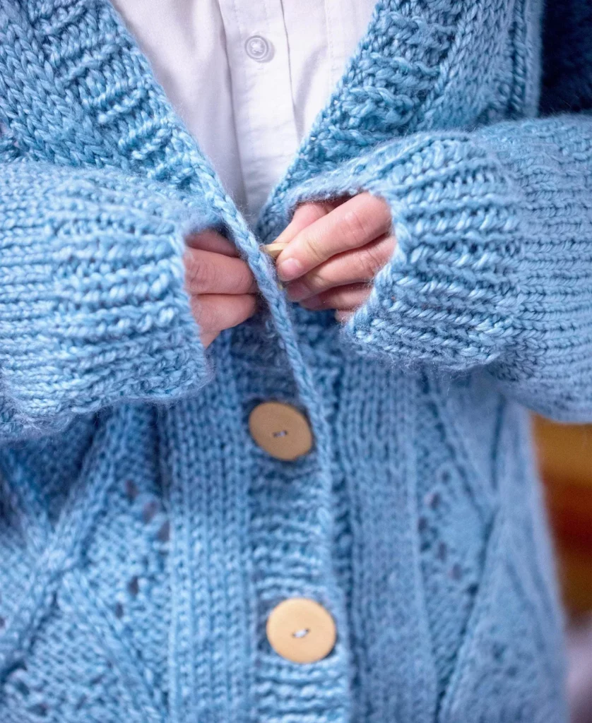 Amelie Argyle Cardigan Free Knitting Pattern