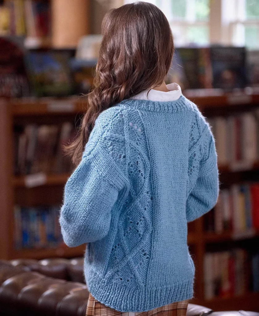 Amelie Argyle Cardigan Free Knitting Pattern