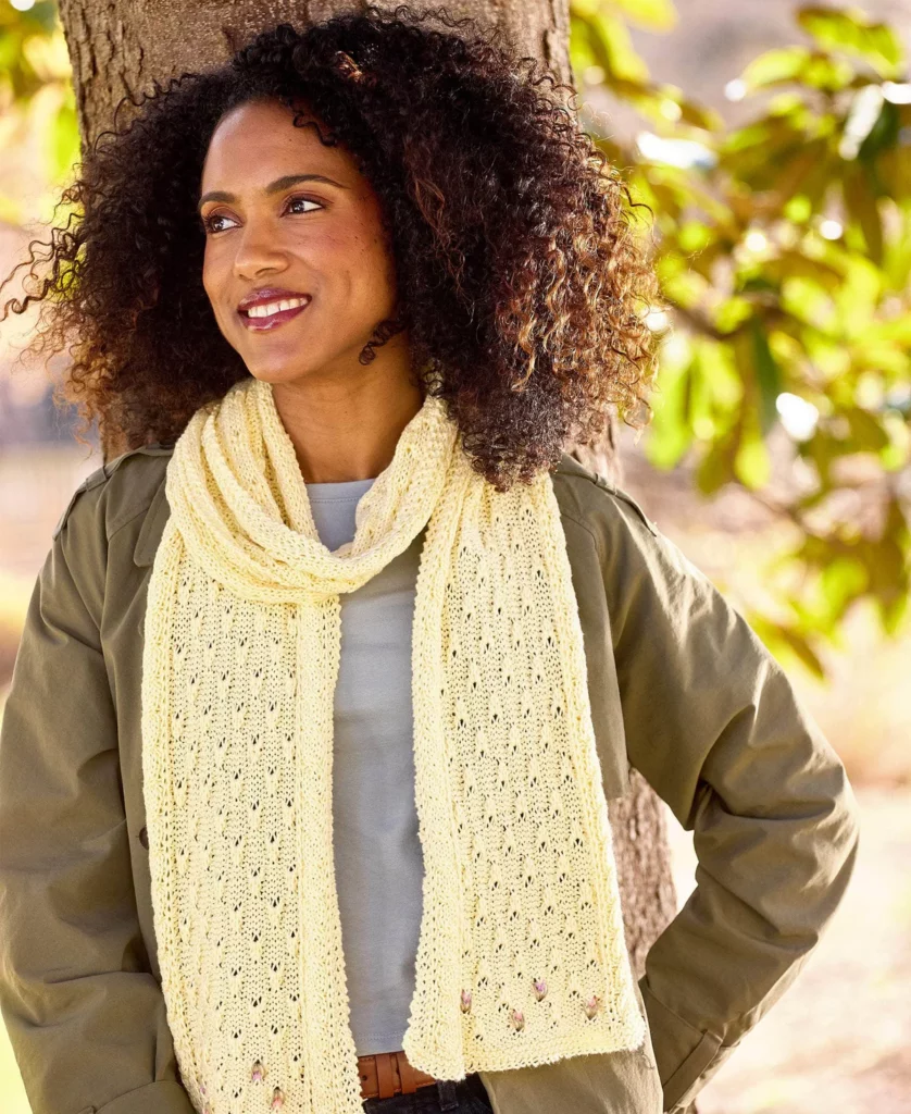 Cable & Classic Style Scarves free knitting pattern
