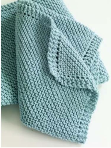 Easy Knitting Patterns for Beginners - garter stitch blanket