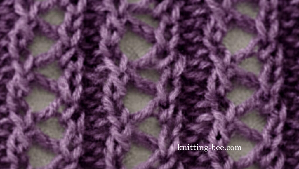 Eyelet Rib Stitch Free Knitting Pattern