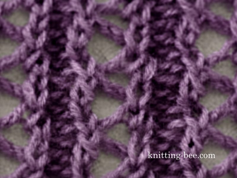 Eyelet Rib Stitch Free Knitting Pattern