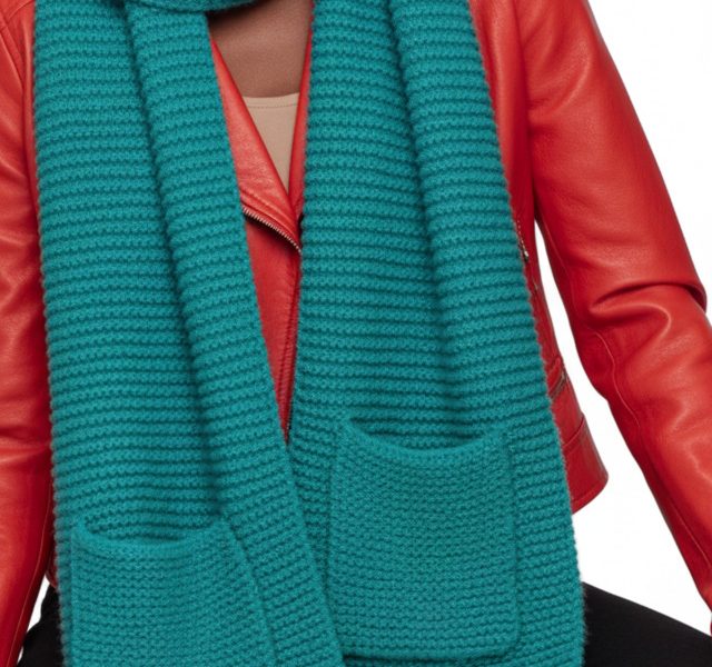 Chunky Pocket Scarf – Free Knitting Pattern