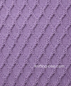 Slipped Hourglass Stitch Free Knitting Pattern