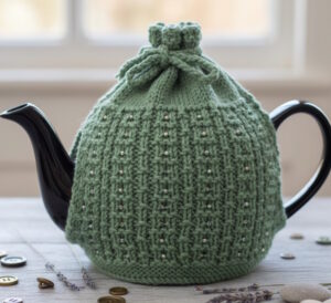 Tea Cosy Knitting Pattern with Beads