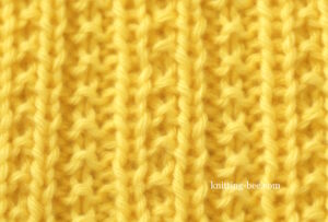 Twin Rib Free Knitting Stitch