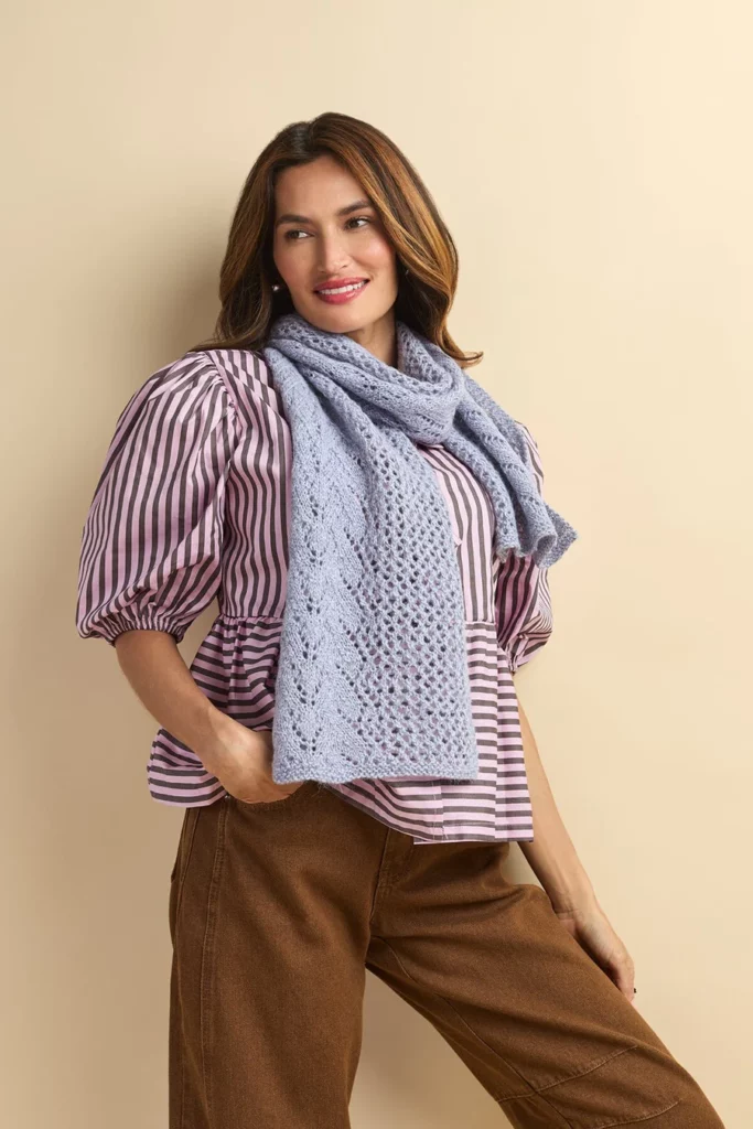 free lace scarf knitting pattern