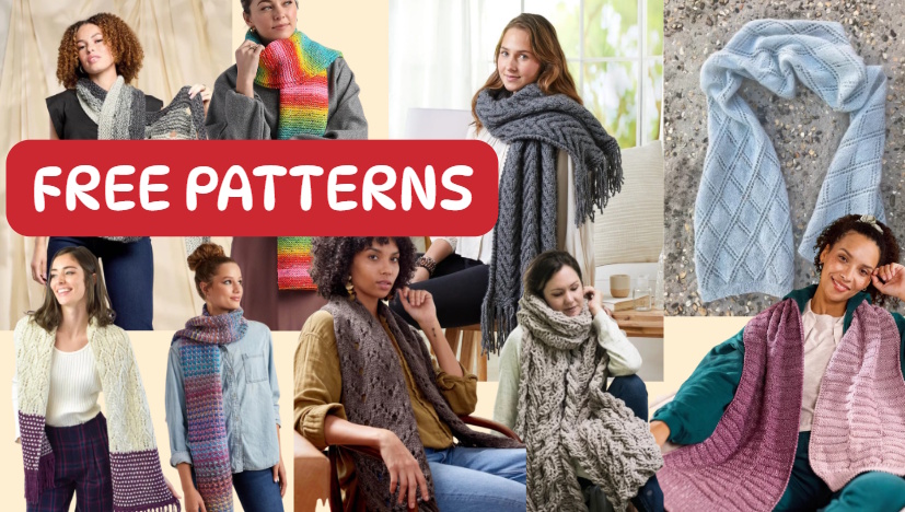 25 Modern & Free Scarf Knitting Patterns