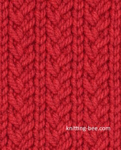 Alternating Cross Twist Stitch Free Pattern