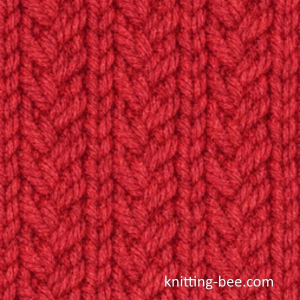 Alternating Cross Twist Stitch Free Pattern