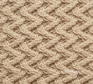 Aran Lattice Cable Stitch Pattern Free