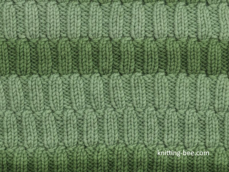 Double Rib Cable Stitch Free Knitting Pattern