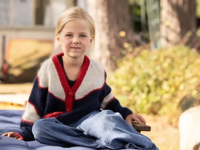 Nami Cardigan Free Knit Pattern for Girls
