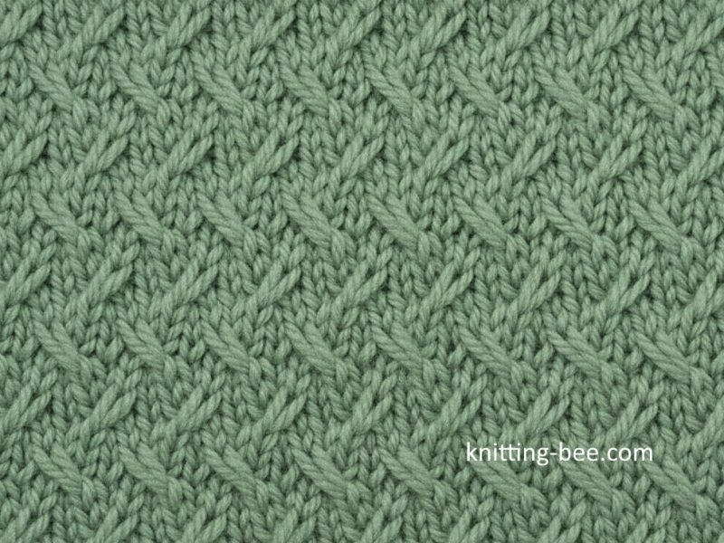 Slip Stitch Weave Free Knitting Stitch