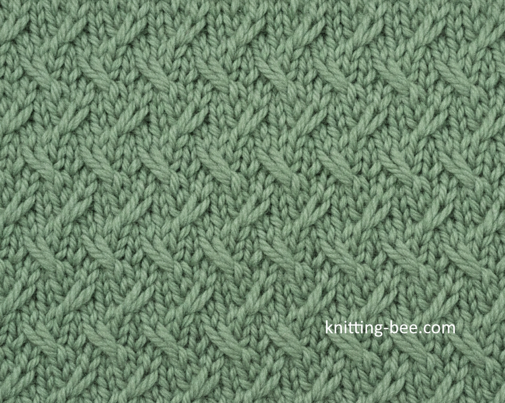 Slip Stitch Weave Free Knitting Stitch