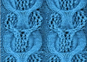 Ornate Cable Lace Panel Knitting Stitch