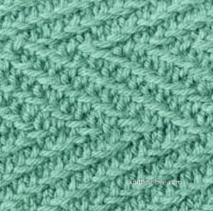 Chevron Seed Stitch Knitting Pattern