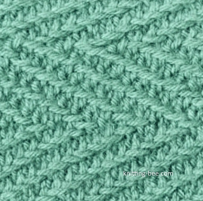 Chevron Seed Stitch Knitting Pattern