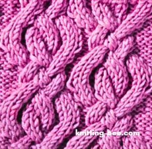 Enclosed Cable Free Knitting Stitch