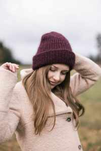 I’m So Mohair Beanie Free Hat Knitting Pattern for Beginners