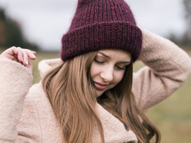 I’m So Mohair Beanie Free Hat Knitting Pattern for Beginners