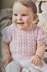 Baby 3-Ply Lace Jumper Knitting Pattern